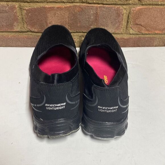 Skechers Black EZ Flex Take It Easy Womens Slip On Sneakers Size 6.5 NEW - Picture 4 of 8